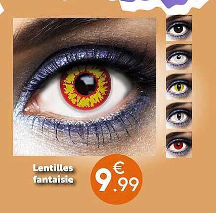 Lentilles fantaisie