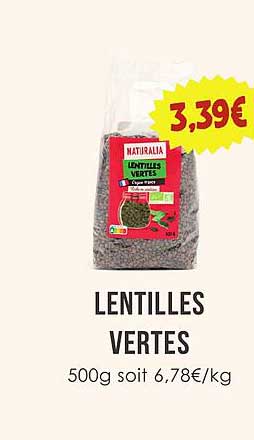 LENTILLES VERTES