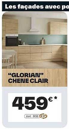 Les façades avec po... "GLORIAN" CHENE CLAIR