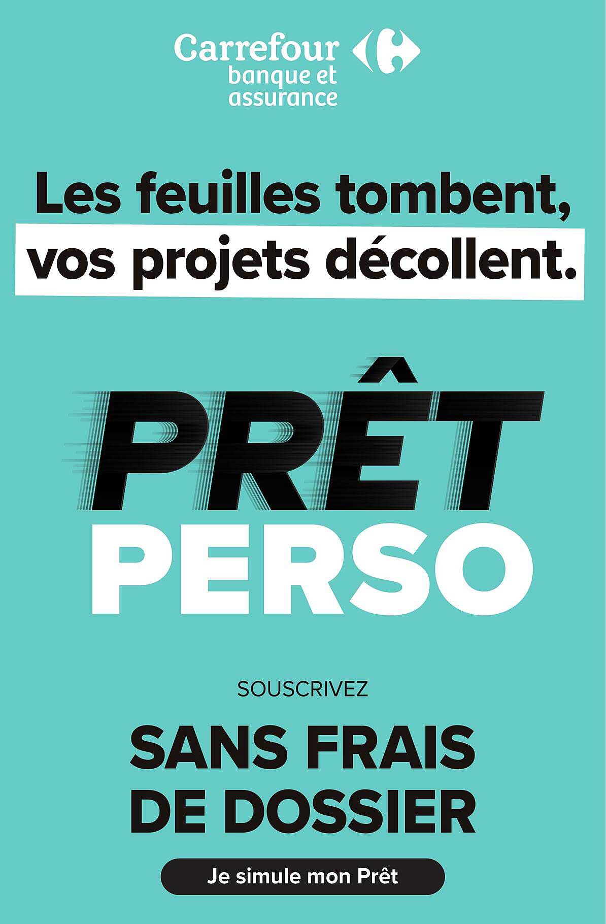 Les feuilles tombent, vos projets décollent. PRÊT PERSO