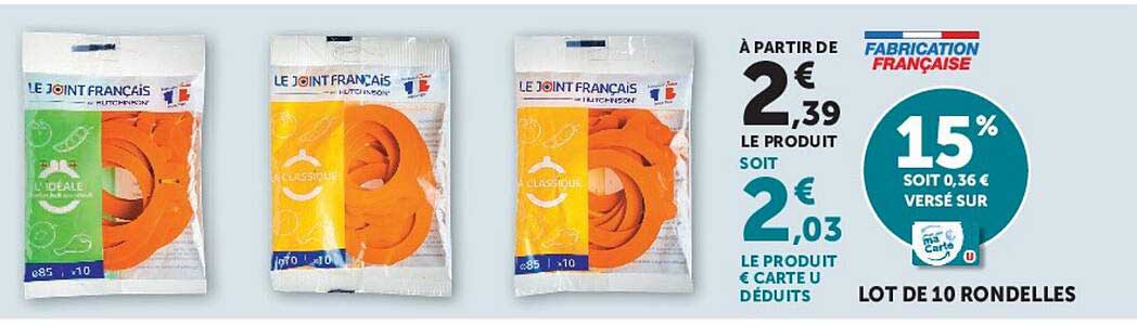 LOT DE 10 RONDELLES