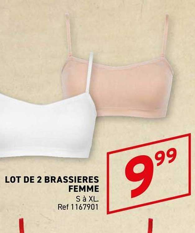 LOT DE 2 BRASSIERES FEMME