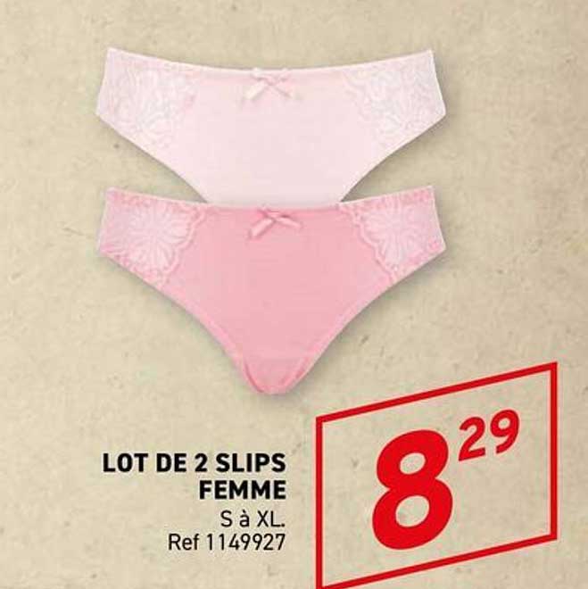 LOT DE 2 SLIPS FEMME