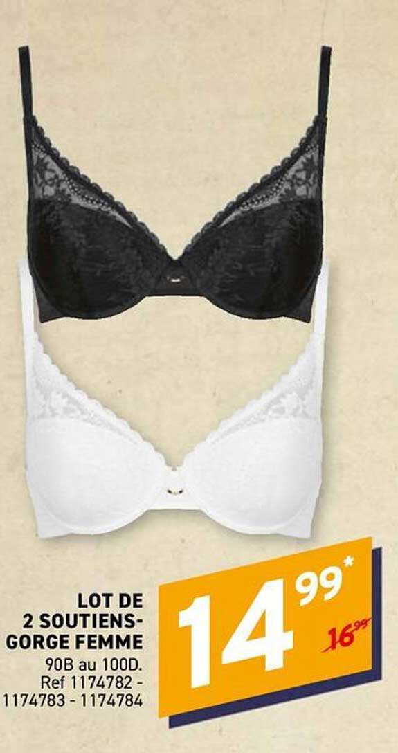 LOT DE 2 SOUTIENS-GORGE FEMME