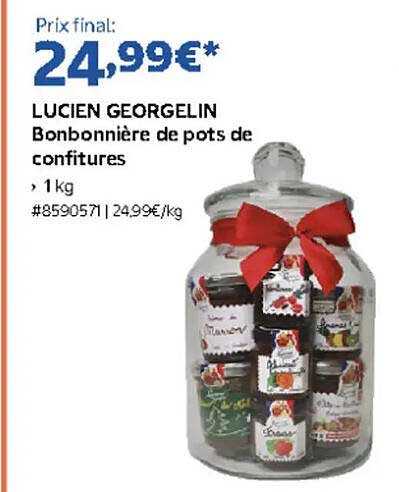 LUCIEN GEORGELIN Bonbonnière de pots de confitures