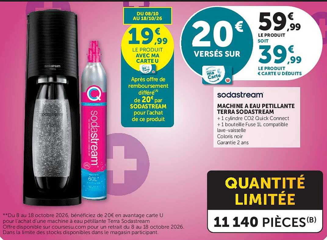 MACHINE A EAU PETILLANTE TERRA SODASTREAM
