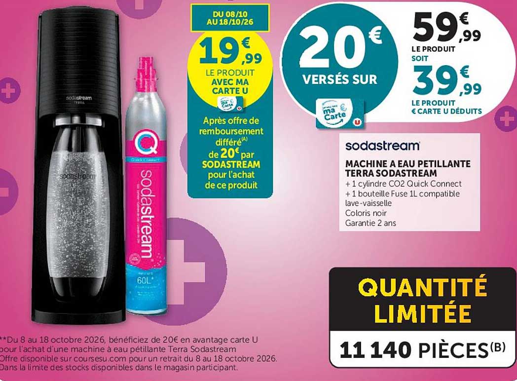 MACHINE A EAU PETILLANTE TERRA SODASTREAM
