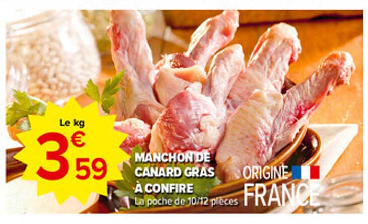 MANCHON DE CANARD GRAS À CONFIRE
