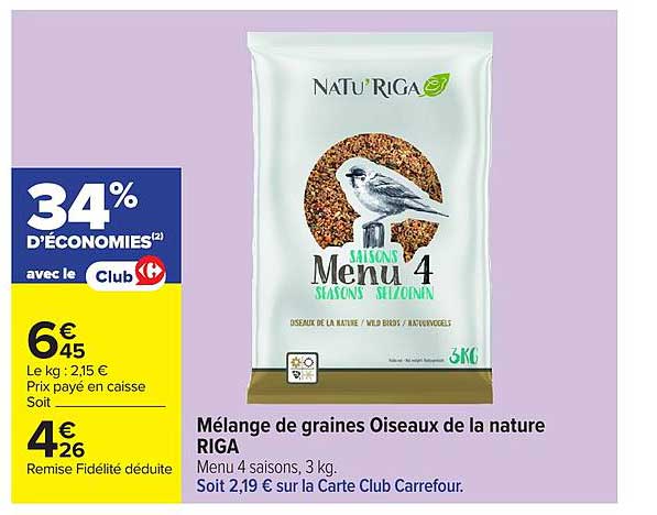 Mélange de graines Oiseaux de la nature RIGA