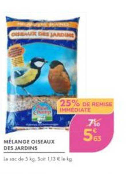 MÉLANGE OISEAUX DES JARDINS