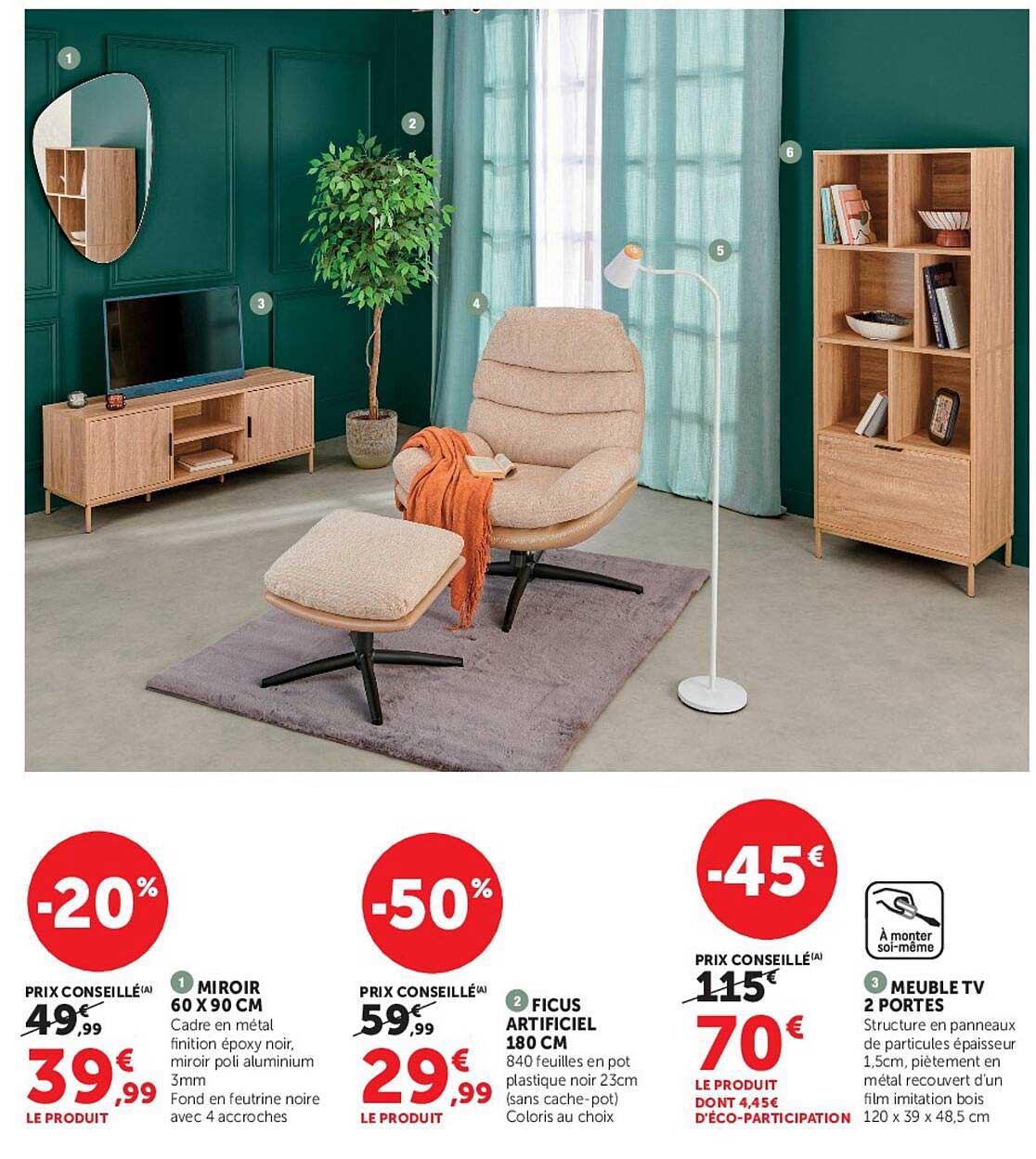 MIROIR 60 X 90 CM