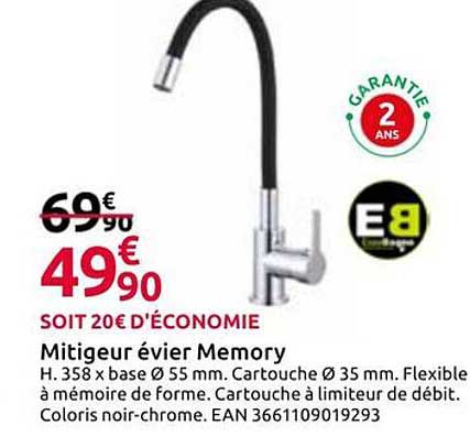 Mitigeur évier Memory