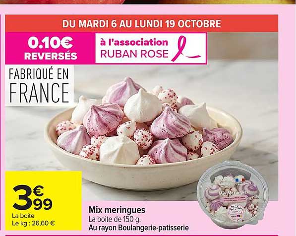 Mix meringues