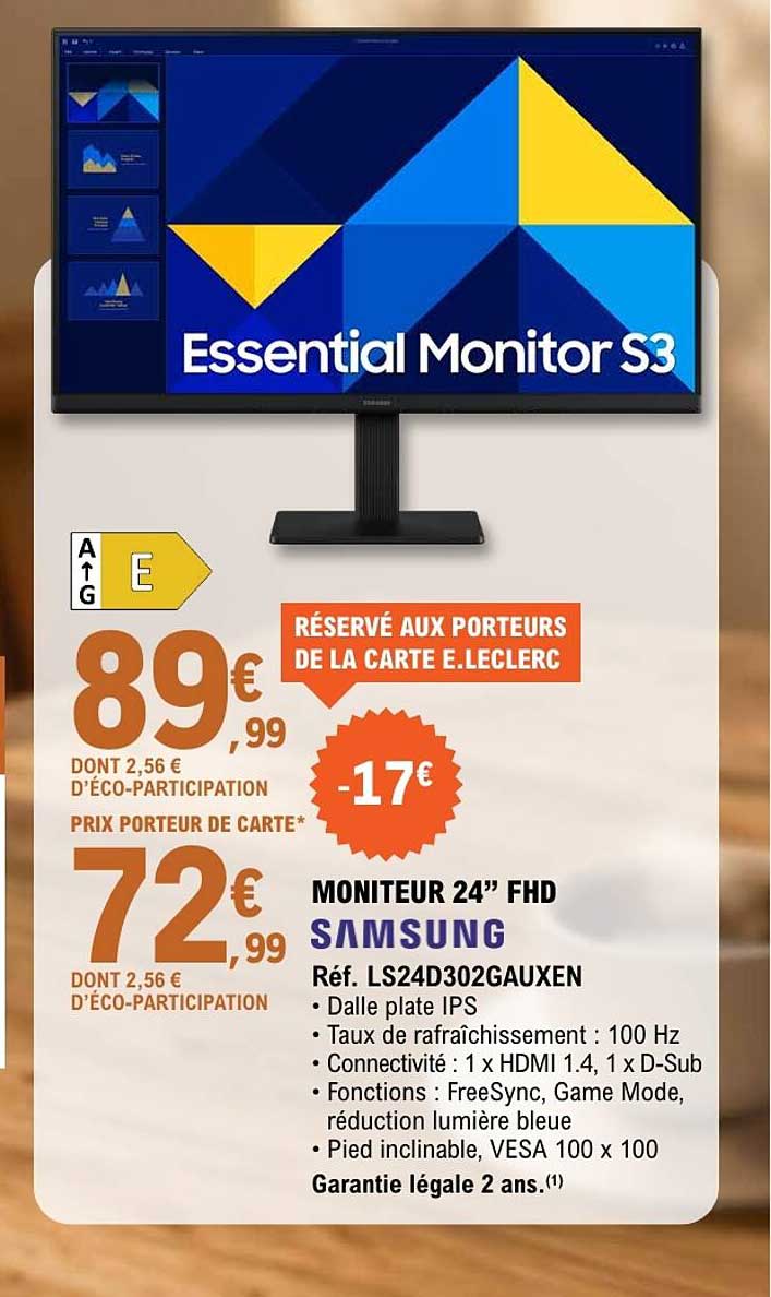 MONITEUR 24” FHD SAMSUNG