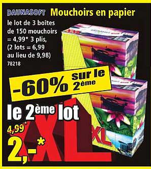 Mouchoirs en papier
