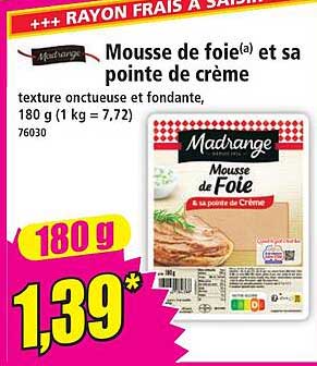 Mousse de foie(a) et sa pointe de crème