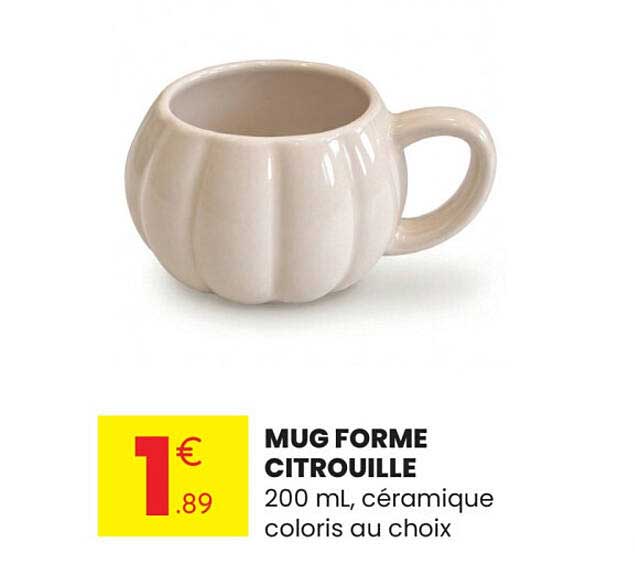 MUG FORME CITROUILLE
