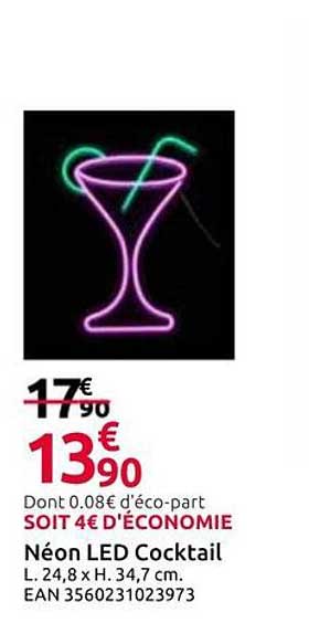 Néon LED Cocktail