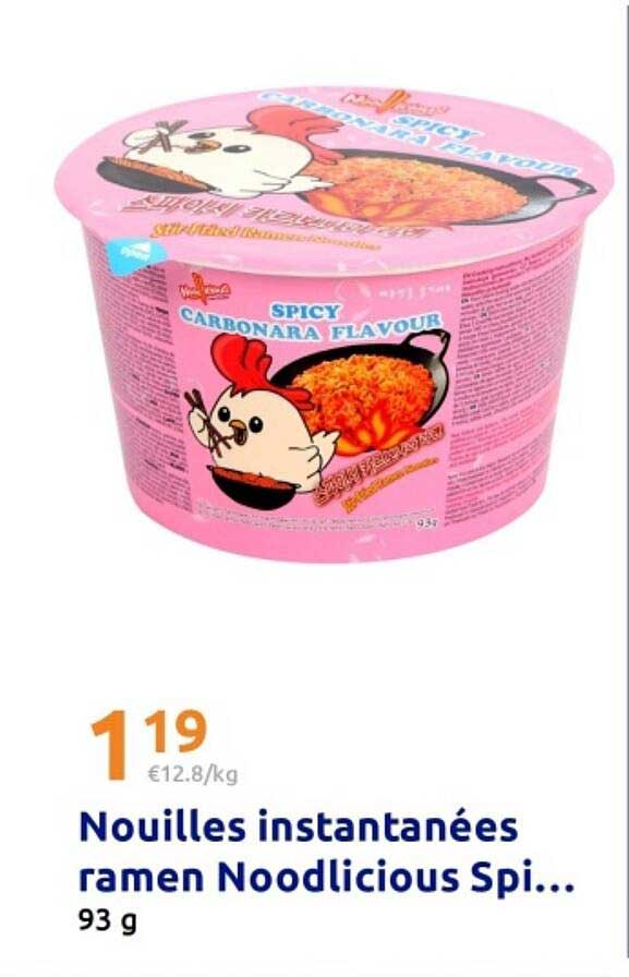 Nouilles instantanées ramen Noodlicious Spi...