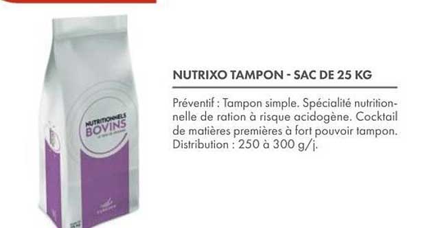 NUTRIXO TAMPON - SAC DE 25 KG