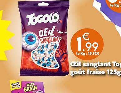 Oeil sanglant To ... goût fraise 125g