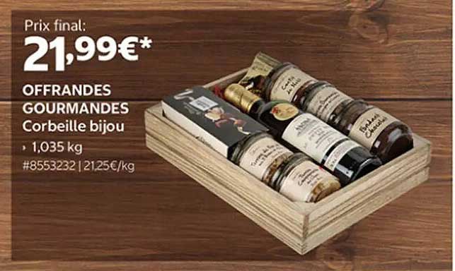 OFFRANDES GOURMANDES Corbeille bijou
