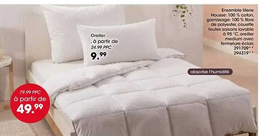 Oreiller à partir de 24.99 PPC