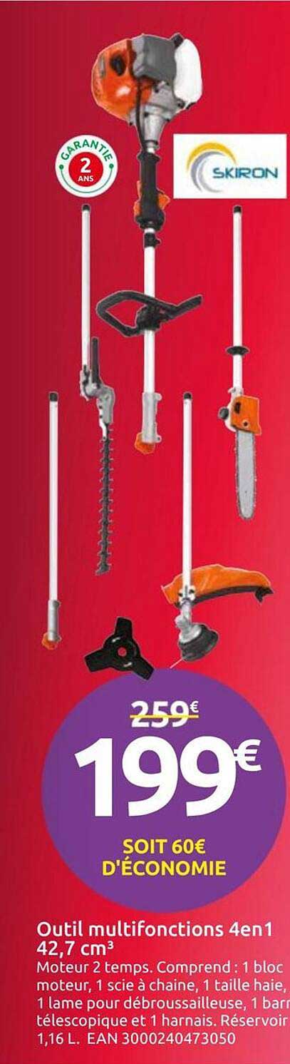 Outil multifonctions 4en1 42,7 cm³