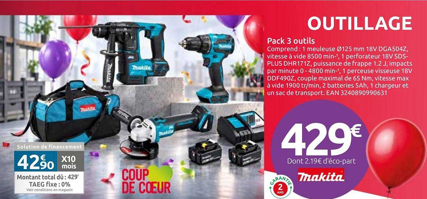 Pack 3 outils