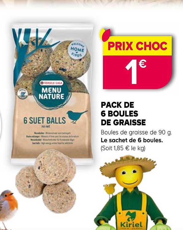 PACK DE 6 BOULES DE GRAISSE