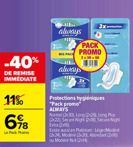Pack Promo ALWAYS