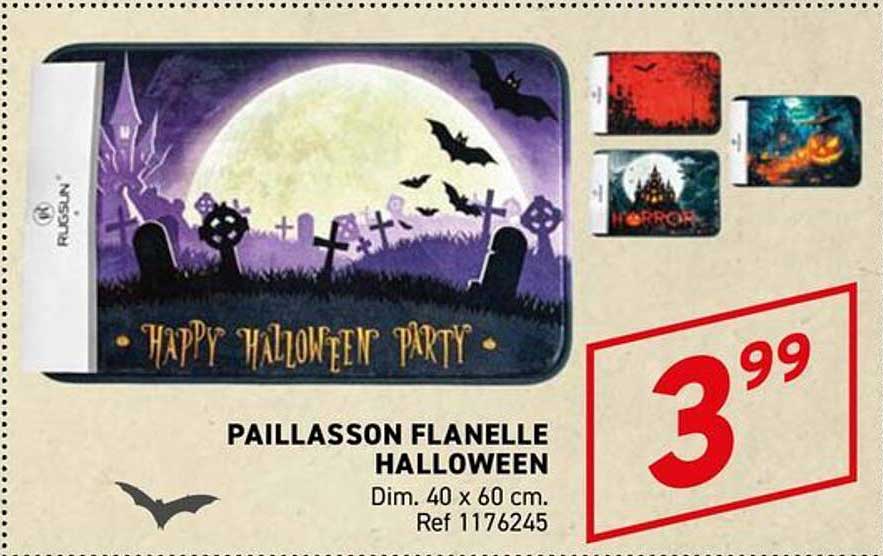 PAILLASSON FLANELLE HALLOWEEN