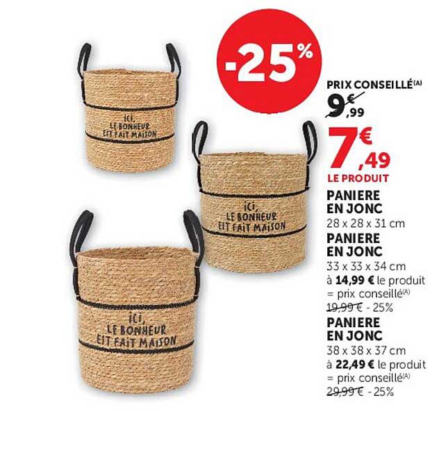 PANIER EN JONC