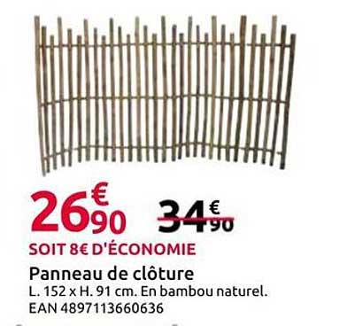 Panneau de clôture