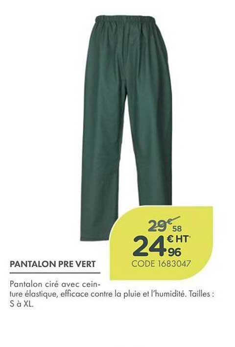PANTALON PRE VERT