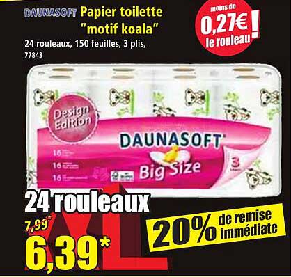Papier toilette "motif koala"