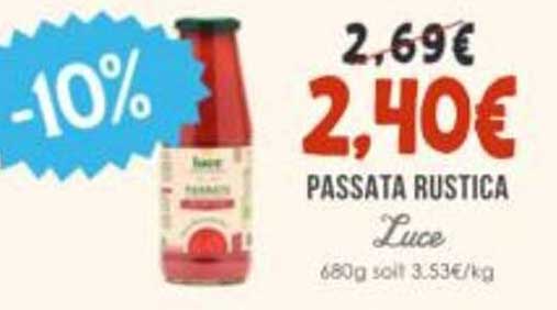 PASSATA RUSTICA Luce