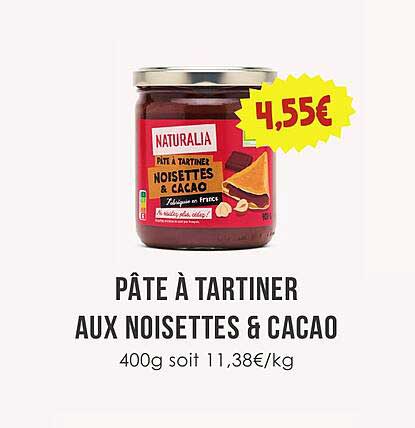 PÂTE À TARTINER AUX NOISETTES & CACAO