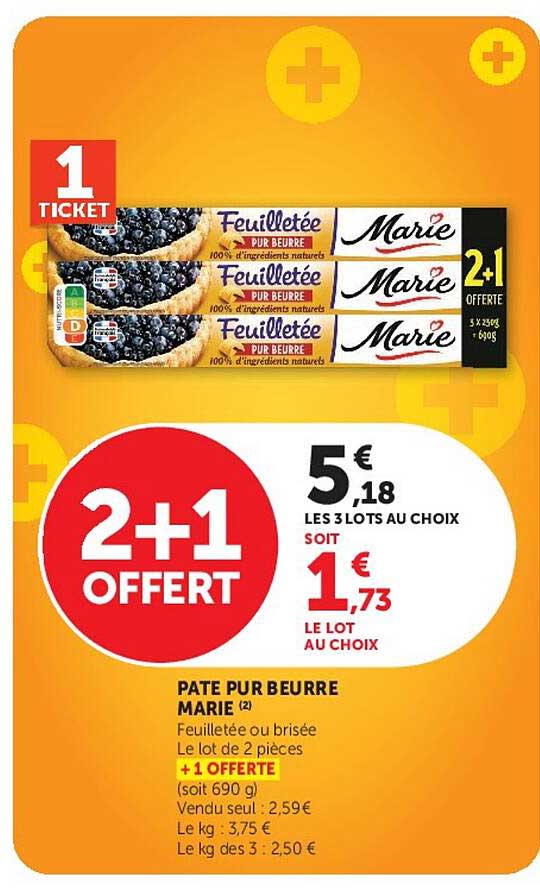 PATE PUR BEURRE MARIE