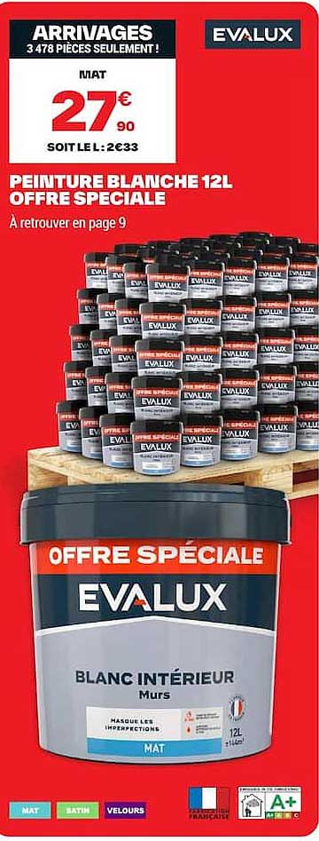 PEINTURE BLANCHE 12L OFFRE SPECIALE