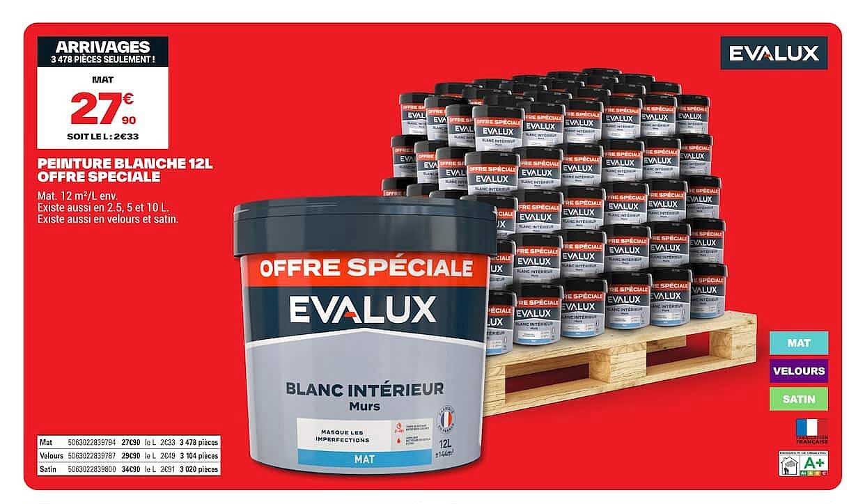PEINTURE BLANCHE 12L OFFRE SPÉCIALE