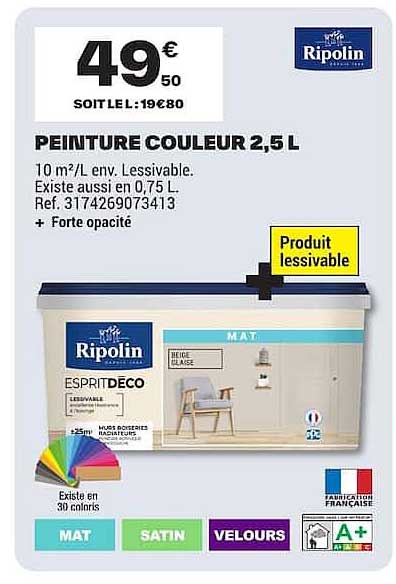 PEINTURE COULEUR 2,5 L