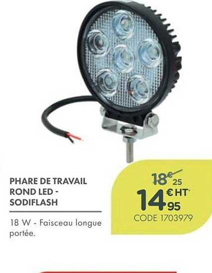 PHARE DE TRAVAIL ROND LED - SODIFLASH