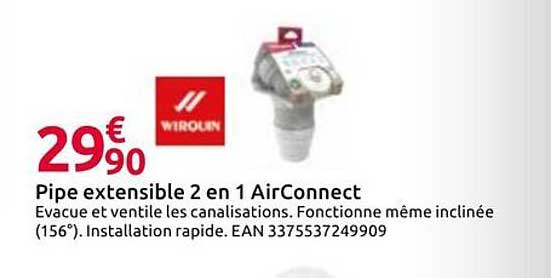 Pipe extensible 2 en 1 AirConnect