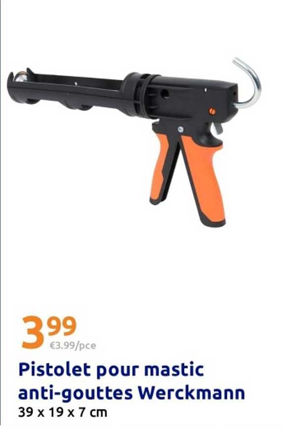 Pistolet pour mastic anti-gouttes Werckmann