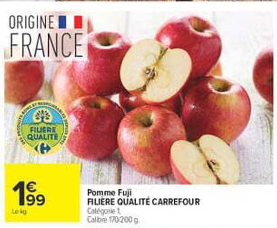Pomme Fuji FILIÈRE QUALITÉ CARREFOUR
