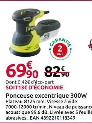 Ponceuse excentrique 300W