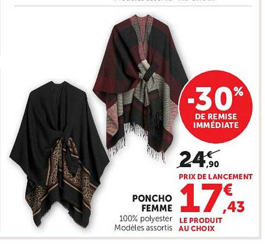 PONCHO FEMME