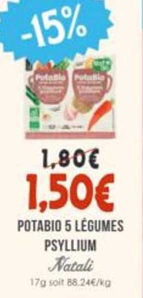 POTABIO 5 LÉGUMES PSYLLIUM