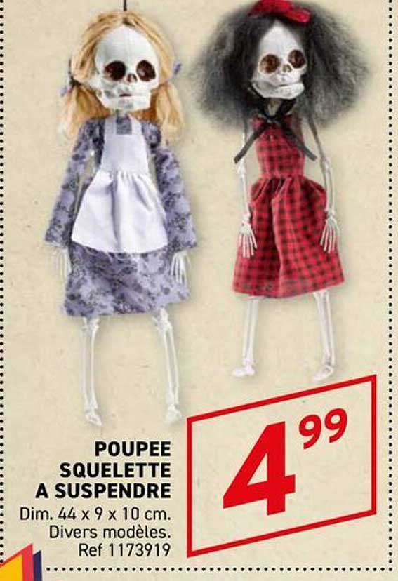 POUPÉE SQUELETTE À SUSPENDRE